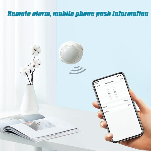 PIR Motion Sensor, Requires Gantch HUB?Smart Gateway?, Tuya Powered Zigbee Connection,.Compatible with Apple HomeKit, Alexa, 360° Detection Securi...