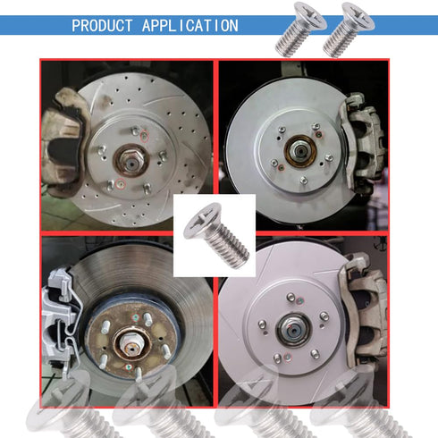 8PCS Brake Disc Rotor Screws?Stainless Steel Retaining Screws for Front and Rear?93600-06014-0H?Compatible with Honda, Acura, Kia Models and Hyund...