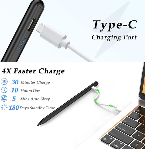 Active Stylus Pen for Touchscreen Android iPhone Tablet Phone?Touch Screen Pen for iPhone/iPad/Pencil/Samsung/iOS/Lenovo/Huawei/Vivo - Black......