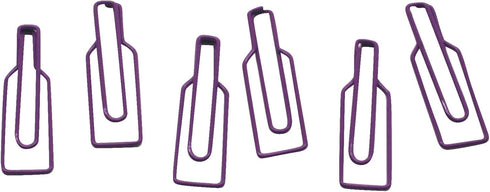 100 Count Wine Bottle Shaped Paper Clips Great for Paper Clip Collectors or Office Gift - Comes in Round Tin with Lid and Gift Box (Red)...