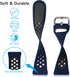 Getino Compatible with Fitbit Sense/Sense 2 Bands/Versa 3/ Versa 4 Bands Women Men, Waterproof Soft Stylish Accessories, Sport Band for Fitbit Sen...