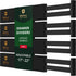ROYAL CRAFT WOOD Adjustable Bamboo Drawer Dividers – Expandable Organizer for Kitchen, Bedroom, Bathroom, Dresser & Office – 4-Pack 17-22", Black...