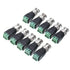 BNC Male Balun Connector 28 Pcs Coaxial Cat5 to BNC Male Connector and BNC to 2 Screw Camera Terminal Male Adpater for CCTV Surveillance Video Cam...