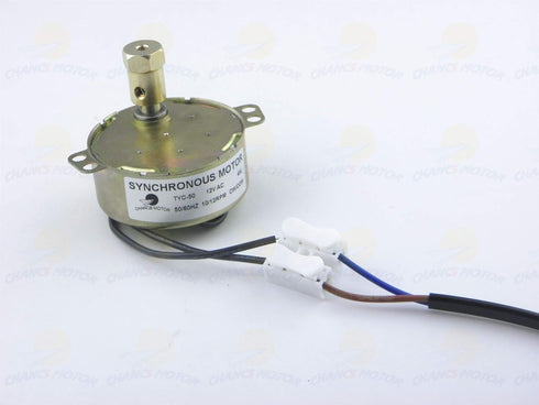 CHANCS Synchronous Turntable MotorTYC50 110V 5-6RPM with Flexible Coupling Connector,Cup Turner Motor with 1.8M Power Cord Switch Plug for Cup Tur...