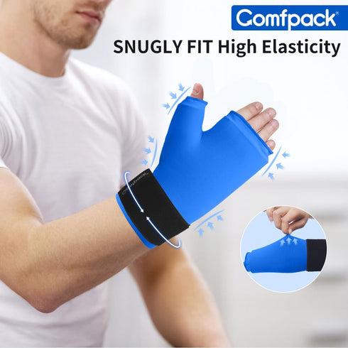 Hand Ice Pack Glove for Arthritis, Wrist Ice Pack Wrap for Carpal Tunnel, Wearable Gel Thumb Ice Pack Wrap Hot Cold Compress Pain Relief for Tenos...