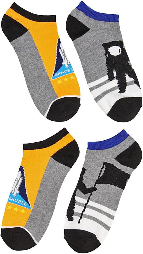 Buzz Aldrin NASA Themed No-Show Ankle Socks 5 Pair Set...