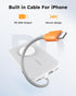 VEGER Portable Charger for iPhone with Built in Cable, 5000mAh Mini Power Bank Battery Pack, PD 20W Fast Charger Travel Essential Compatible with ...