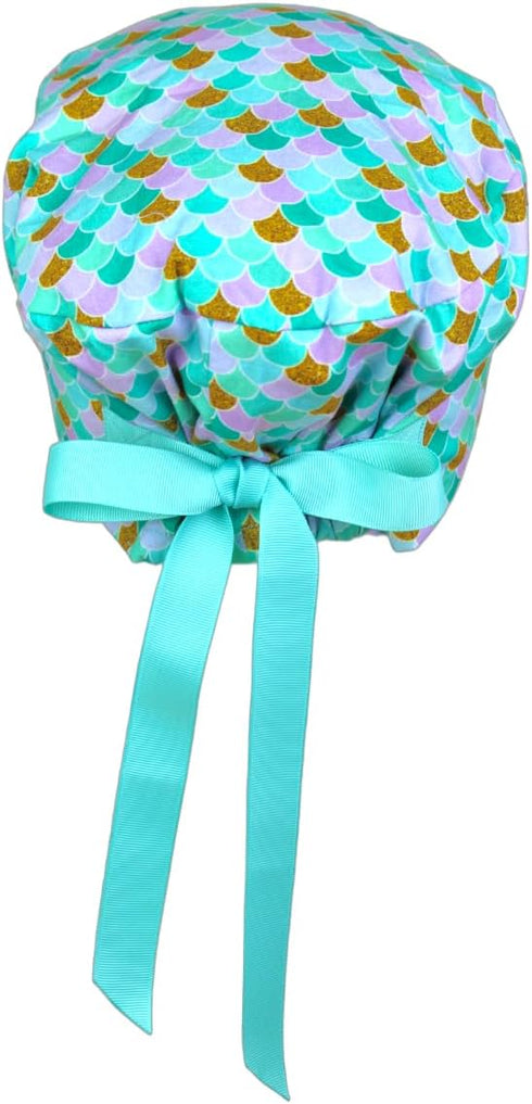Scrub Cap for Women and Men, Euro Style Scrub Caps, Working Hat, Head Cover with Buttons, Long or Short Hair...