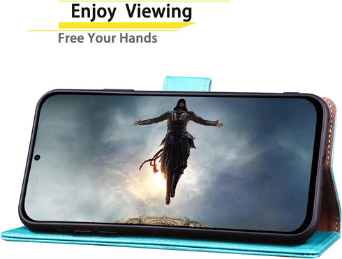 SUANPOT for Samsung Galaxy S21 Ultra 6.8" with RFID Blocking Leather Wallet case Credit Card Holder,Flip Folio Book Phone case Shockproof Cover Wo...