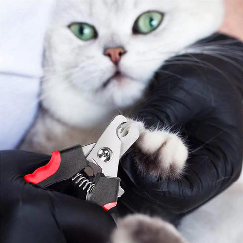 Small Dog Nail Clippers, Cat Nail Clippers, Suitable for Rabbits, Birds, Etc. (Red)...