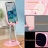 Cute Cat Phone Stand, Cat Head Cell Phone Holder for Desk,Angle&Height Adjustable Compatible with All Smartphone,iPhone,Samsung,Tablet,iPad-Pink...