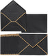 50 Pack A6 Envelopes 4x6 Card Envelopes Self-Adhesive V Flap Envelopes with Gold Border for Office, Wedding Gift Cards, Invitations, Graduation, B...
