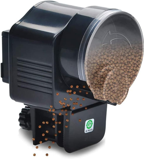Lychee Aquarium Fish Feeder Vacation Aquarium Automatic Fish Food Dispenser Tank Feeder Timer Auto Feeders for Holiday Vacation Fish Dispenser (AF...