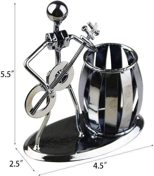 Metal Pencil Holder, Office Supply Pen Organizer Desktop Decoration Stand Container (Bass)...