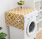 Ammsochy Washing Machine Cover Dust Oil Proof Dryer Top Loader Cloth with Side Storage Pockets Cotton Linen Kitchen Refrigerator Appliance Protector (Yellow Rhombus)