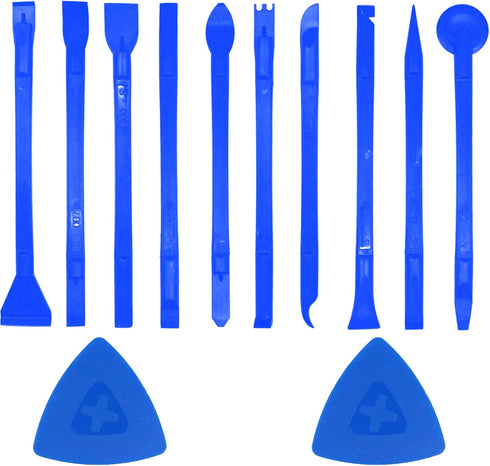 12 Pieces Carbon Fiber Plastic Scraper Scratch Free Plastic Scraper Multi-Purpose Scraper Non-Scratch Pen-Shaped Cleaning Tool Easy for Cleaning S...