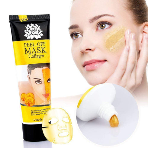 AICHUN BEAUTY 24k Gold Face Collagen Peel-off Facial Mask Anti-Wrinkle Face Masks Skin Care Face Lifting Firming Moisturize 4.22 Fl.oz (2 Bottle)...