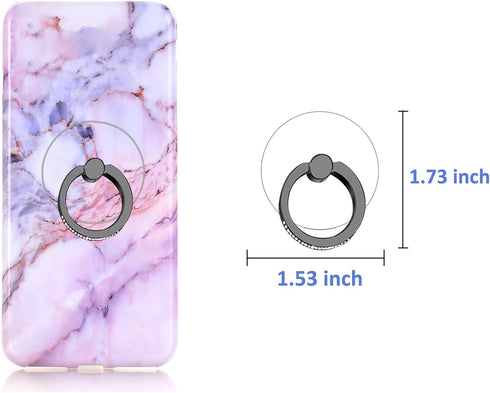 Transparent Cell Phone Ring Holder Kickstand,Bling Bling Sparkle Diamond Clear Cell Phone Finger Ring Grip Stand(Silver/Black)...