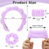 Spa Headband for Washing Face or Makeup Wristband Set,Sponge Bubble Headbands Skincare headband,Puffy Terry Cloth Hairband for Women Skin Care Mak...