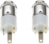 2.5mm Jack Socket, Stereo, Chassis - Panel Plating Mount Solder Connector with 2 Terminals and Locking Nut, for Headphones Audio - Pack of 2...