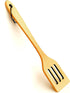 Long Handle Slotted Wooden Spoon 16 inch – European Made Heavy Duty Large Wooden Spatula & Stir Paddle – 100% Natural Solid Hardwood – Healthy and...
