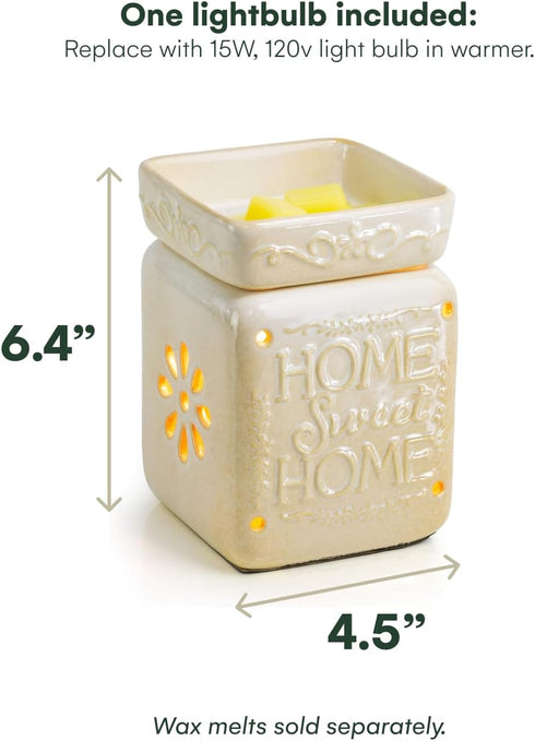 VP Home Wall Plug-in Wax Warmer for Scented Wax Ceramic Home Sweet Home Electric Home Fragrance Warmer for Essential Oils Candle Wax Melts and Tar...