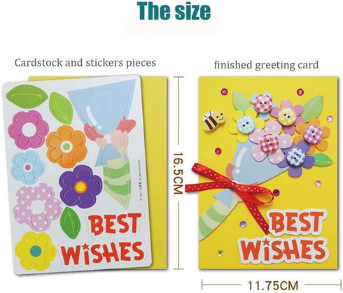 Card Making Kit DIY Handmade Greeting Card Kit for Kids Girl boy, Thank You Card Mother's Day Card Valentine's Card Easter Birthday Christmas Card...