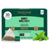 VAHDAM, Mint Green Tea Bags (30 Count) 100% Pure Leaf Tea, High Grown, Low Caffeine, Non GMO, Gluten Free | Individually Wrapped Plant-Based Pyram...
