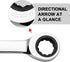 Jetech Ratcheting Combination Wrench, Industrial Grade Gear Spanner with 12-Point Design, 72-Tooth Ratchet, Made with Forged and Heat-Treated Cr-V...