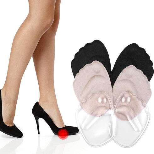 Gel Ball of Foot Cushion, 3 Pairs High Heels Shoes Inserts Forefoot Pads Foot Pain Relief Metatarsal Pads Reusable Ball of Foot Cushion for Women ...