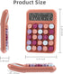 Desktop Mechanical Calculator, 12-Digit Large LCD Display Basic Standard Calculators with Cute Big Buttons, Office Accessories, School Supplies (C...