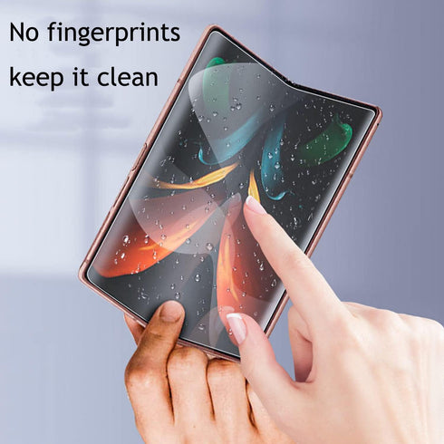 (1 SET 2 PCS) Privacy Screen Protector Designed for Galaxy Z Fold 3, 1PCS Outside(Front) +1PCS Inner Anti-Spy Soft Anti-peeping Film (Matte Anti-s...