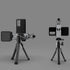 Aluminum Phone Mount for Tripod, Adjustable Phone Tripod Mount with Cold Shoe & Arca Swiss Quick Release Plate,Universal Adjustable Clamp Suitable...