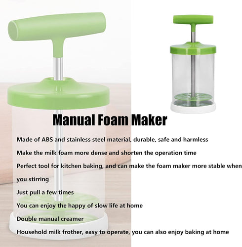 Hand Mixers, Whipping Cream Dispenser Manual Milk Frother Creamer DIY Hand Cream Mixer Cake Hand Pump Frother Whip Cream Maker for Kitchen Baking...