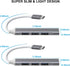 2pcs USB C Hub USB Hub 3.0,4-Port USB C to USB Adapter USB to USB C Adapter,Ultra-Slim USB C Adapter USB Splitter,USB C Dock USB Extender for Lapt...