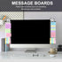 Office Desk Accessories 2pcs Multifunction Computer Monitor Memo Board - Office Supplies for Women Men Computer Sticky Note Holder Home Decor (Bea...