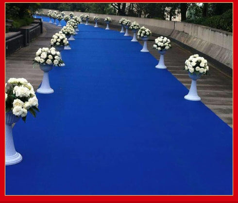Aisle Runners Wedding Royal Blue Aisle Runner Carpet Rugs for Step and Repeat Display, Ceremony Party and Events Decoration 2ft Wide x 15 ft Long...
