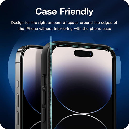 Premium Matte Screen Protectors With Camera Lens Protection For iPhones | 9H Hardness, Ultra Resistant, Bubble Free, Tempered Glass - 2 Pack (IPho...