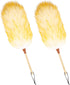 Lambs Wool Duster 20 Inch Handheld Wooden Wool Duster for Cleaning Window Blinds Computer Furniture (2PCS)...