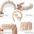 3PCS Spa Headband and Wristband Set, Sponge Headband for Washing Face Soft Puffy Headband Padded Hairband Facial Skincare Makeup Headbands for Wom...