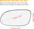 X AUTOHAUX Car Rearview Mirror Glass Replacement W/Backing Plate Heated Left Side Driver Side for Mercedes-Benz CLK320 CLK430...