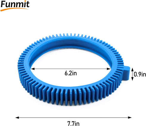 896584000-143 Blue Front Tire Kit with Super Hump Replacement for Haywood Poolvergnuegen Select Pool Cleaners and Perfectly Compatible with Haywar...