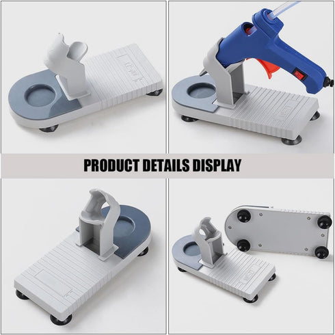 SEWACC Hot Melt Glue Base Hot Glue Sprayer Plastic Base Rack Plastic Rack Hot Glue Sprayer Fixing Rack Safe Holder Tool Craft Tool Storage Stand H...