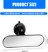 1 PC Car Rear View Mirror with Suction Cup, 8.66In x 2.55In Adjustable HD Vehicle Interior Rear View Mirror Replacement, Universal Wide Angle Auto...
