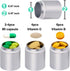 3 Packs Portable Keychain Pill Holder Case, EFFIET 3 Compartments Metal Pocket Emergency Pill Container Dispenser Box Outdoor Medicine Bottle Tin ...