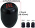 Abfer 5 Speed Shift Knob Aluminum Alloy Stick Shifter Handle Car Shifting Lever Head Fit for Most Automatic Manual Transmission Vehicle (Black)...