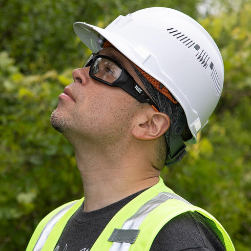 Klein Tools 60163 Safety Glasses, Professional PPE Protective Eyewear with Full Frame, Scratch Resistant and Anti-Fog, Clear Lens...