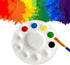 15 Pack Paint Tray Palettes for Kids, Plastic White Palettes for Students, Paint Holder, Paint Supplies...