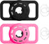 MARVAL Airtag Dog Collar Holder + 4 pcs Protective Film Compatible with Apple Air Tag Cat Pet Case, Protective Waterproof Silicone Small for Puppy...