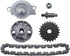 GY6 engine oil pump assembly Oil pump drive shaft Sprocket with gear Gear guard Chain Drive shaft nut, applicable to GY6 engine 125cc 150cc 152QMI...
